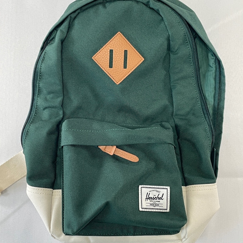 Herschel Supply Co. Green & Cream Backpack – Classic Everyday Daypack